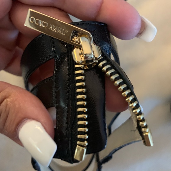 Jimmy Choo black leather heels pumps closed toes 8 - Picture 8 of 8